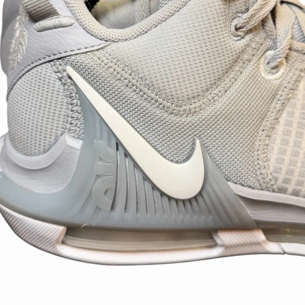 Nike LeBron Witness VII TB Basketball Shoes Wolf Grey White‎ Size 10 DZ3299-002